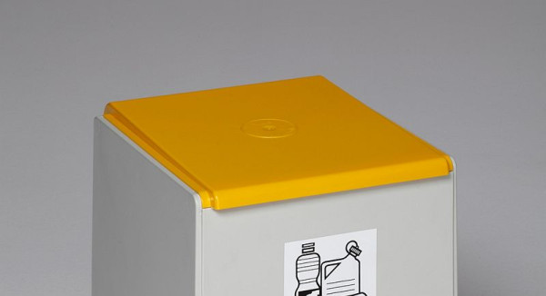 VAR deksel voor kunststof bak 60 l, geel, 38103