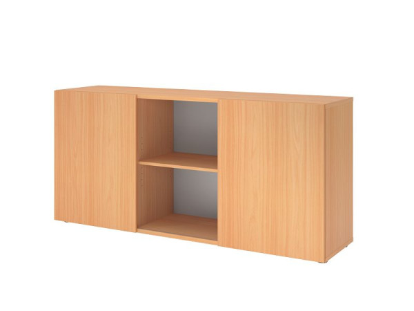 Hammerbacher dressoir met schuifdeuren 1780, 2 OH, romp: beuken / voorkant: beuken, 160 x 42 x 74,8 cm (BxDxH), V1780/6/6