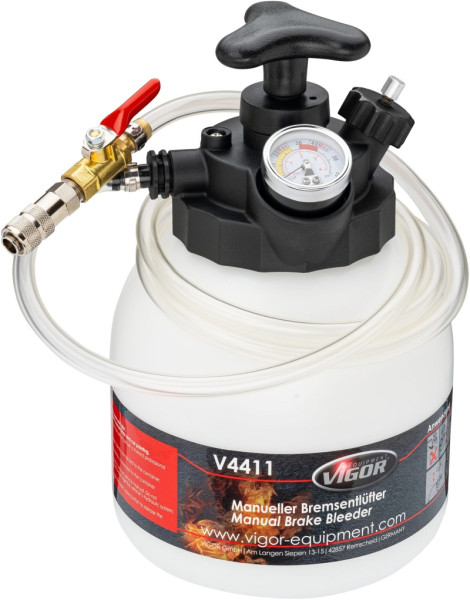 VIGOR ontluchtingsset 3 l, handmatig, aantal gereedschappen: 5, V4411