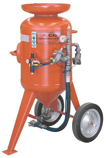 ELMAG zandstraalapparaat model CB 115-F-C4, met slang 25x40mm/10m, M06 & start-stop afstandsbediening (afstandsbediening), 22324