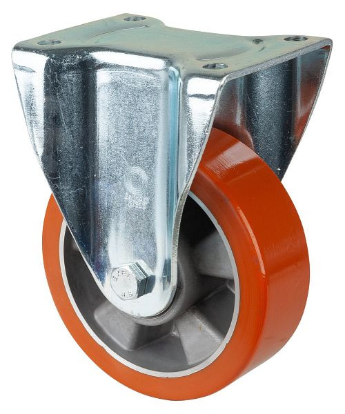 BS Rolls Zwaarlastwiel, bokwiel, wielbreedte 50 mm, wiel-Ø 150 mm, 550 kg, polyurethaan gegoten 95 Shore A, aluminium, kogellager, L610.B90.150