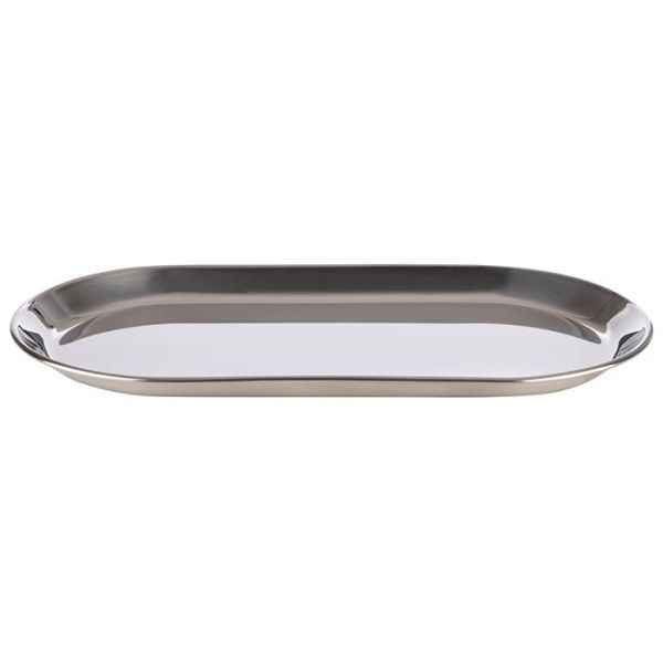 APS dienblad -KAFFEEHAUS-, 30 x 15,5 cm, hoogte: 1,5 cm, roestvrij staal, hoogglans gepolijst, 30149