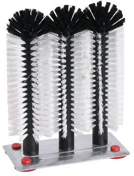 Contacto glazenwasborstel 24/24/24 cm op aluminium plaat, 5890/324
