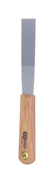 KS Tools roestvrijstalen spatel, 25 mm, met houten handvat, 907.2261