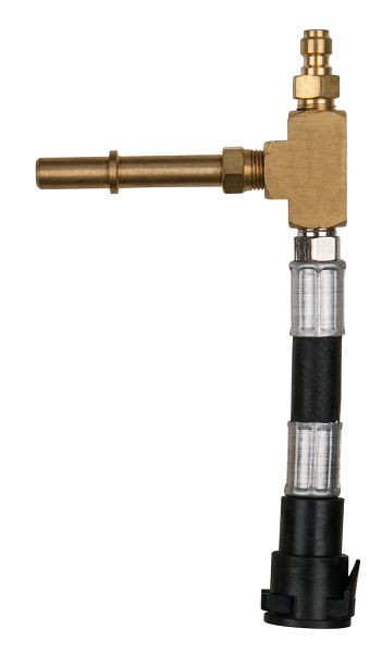 KS Tools adapterslang voor standaard Schraderventiel 7/16"x20 UNF binnendraad en 1/4" slangaansluiting, 150.2367