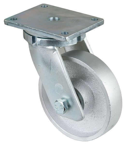BS Rollen Zwaarlastwiel, wielbreedte 45 mm, wiel-Ø 200 mm, draagvermogen 1100 kg, gegoten loopvlak, gegoten wiellichaam, kogellagers, RR100.C81.201