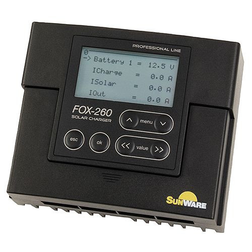 Sunware zonnelaadcontroller FOX-260, 321125