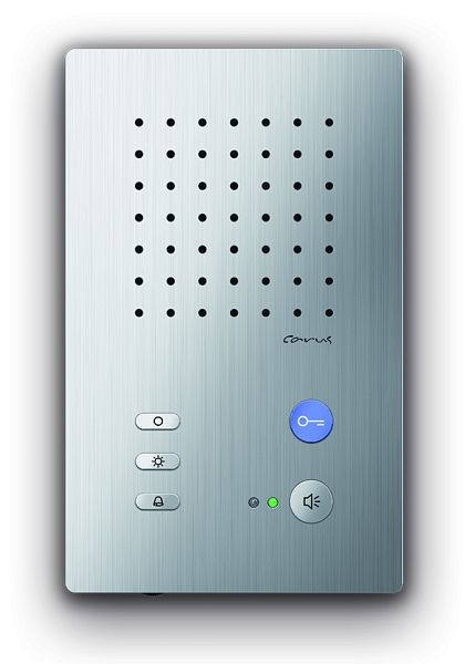 TCS audio binnenstation voor handsfree bellen Carus ADAPTO serie, opbouw zilver, CAI1000-0150