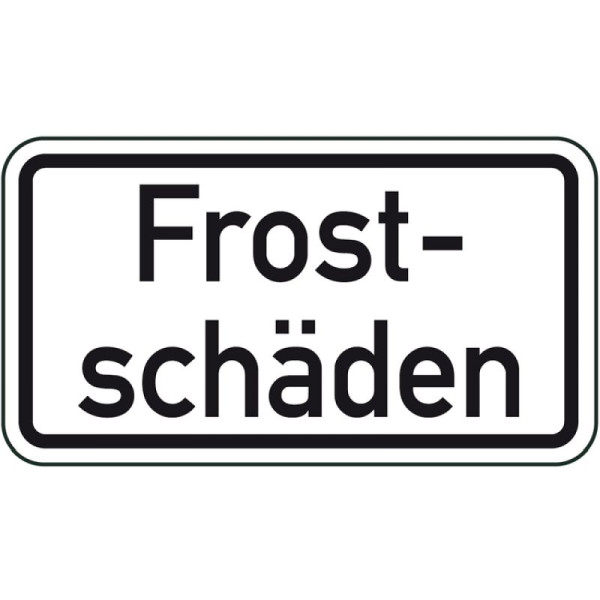 Steen HGS winterbord/verkeersbord vorstschade, 600x330mm, 14164