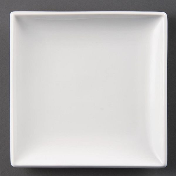 Olympia Whiteware vierkante borden, pak van 12