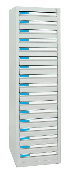 stumpf ladekast serie ESTA, RAL 7035/7035, 17 laden (17x100 mm), 7605107