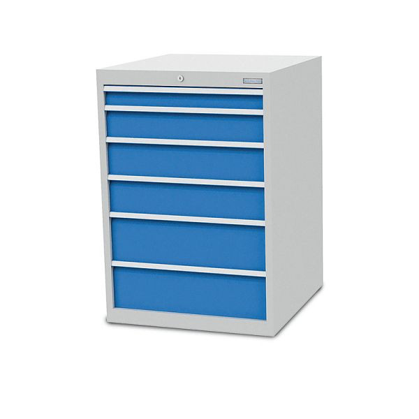 Bedrunka + Hirth ladekast, diepte 736 mm, R 24-24, 6 x lade, 705 x 736 x 1019 mm, paneelhoogte in mm: 1x 75, 1x 125, 2x 150, 2x 200, 700 / 1122V10A