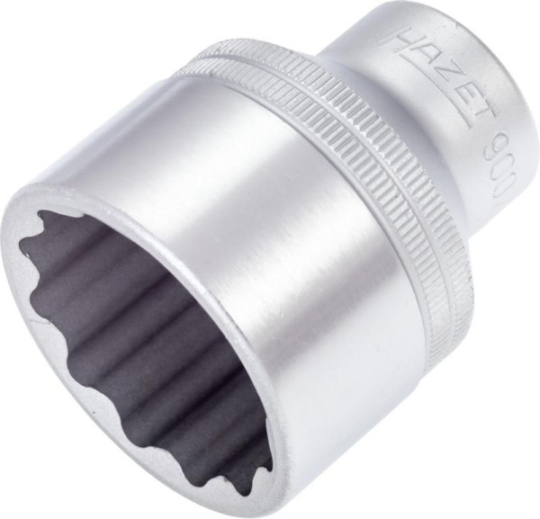 Hazet dopsleutelinzet, dubbele zeskant, hol vierkant 12,5 mm (1/2 inch), uitwendig dubbel zeskant tractieprofiel, 34 mm, 900Z-34