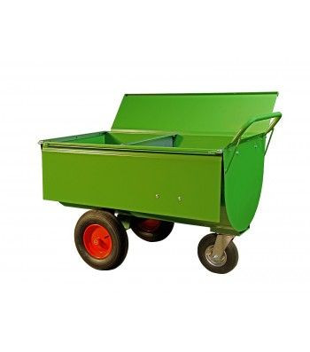 Growi voerwagen 400 LL met tussenschot en deksel, 10125450