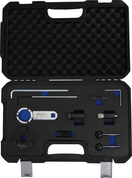 SW-Stahl motorafstelgereedschapset, VAG, voor reparatiewerkzaamheden aan 1.2, 1.5, 1.6, 1.9 en 2.0 liter VAG TDI-motoren, 26357L