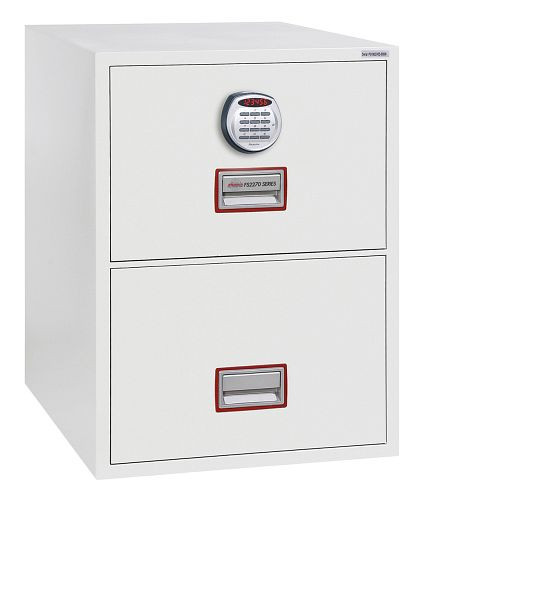 phoenix World Class verticale brandmap FS2272E archiefkast met 2 uittrekelementen en elektronisch slot, FS2272E