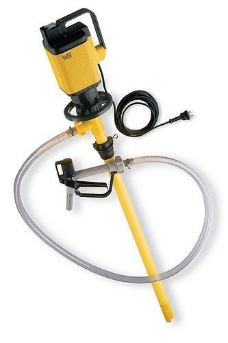 DENIOS Elektrische Fasspumpe aus PP, für aggressive Säuren + Medien mit hoher Dichte, 1000 mm TT, 172094