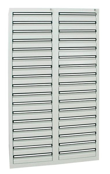 stumpf ladekast serie STS 410, RAL 7035/7035, 34 laden (34x100 mm), 7104107