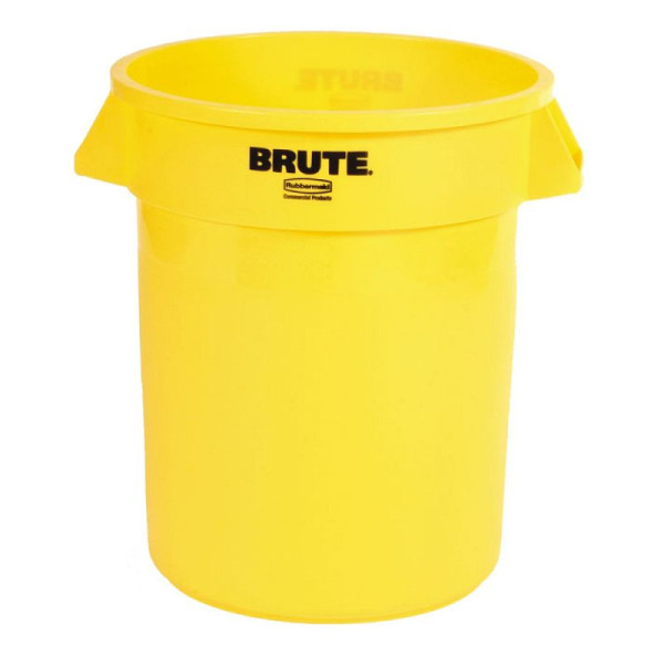 Stein HGS HGS afvalcontainer -BRUTE- Rubbermaid 75,7 liter, geel, zonder deksel, 12577-01