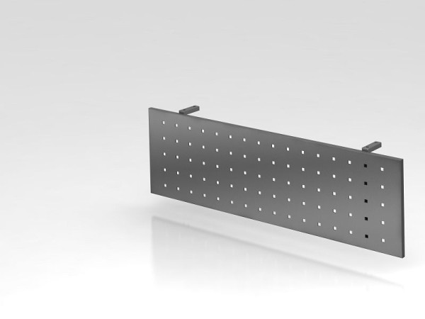 Hammerbacher scherm H=35cm 90cm grafiet voor hoekbeugels, gepoedercoat, geperforeerd paneel in grafiet, VRSI90/G