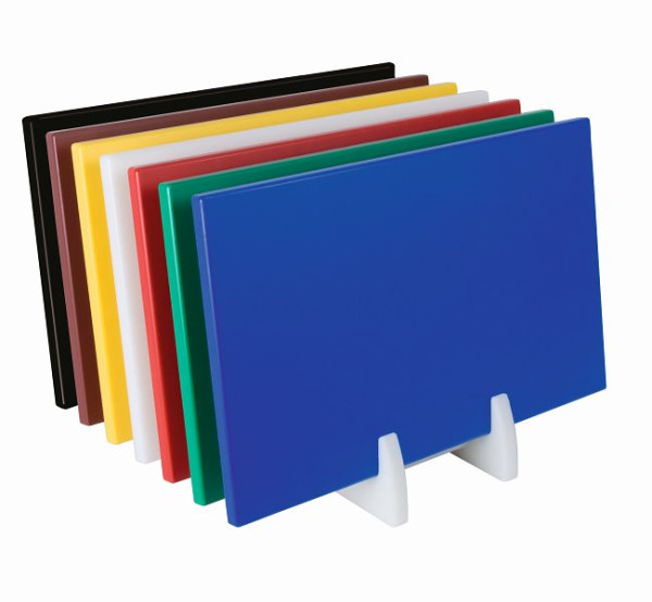 Saro polyethyleen snijplank antislipvoetjes zwart, 387-1030