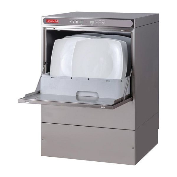 Gastro M vaatwasser Maestro 400V met afvoerpomp, zeepdispenser en tussenbak, DK358