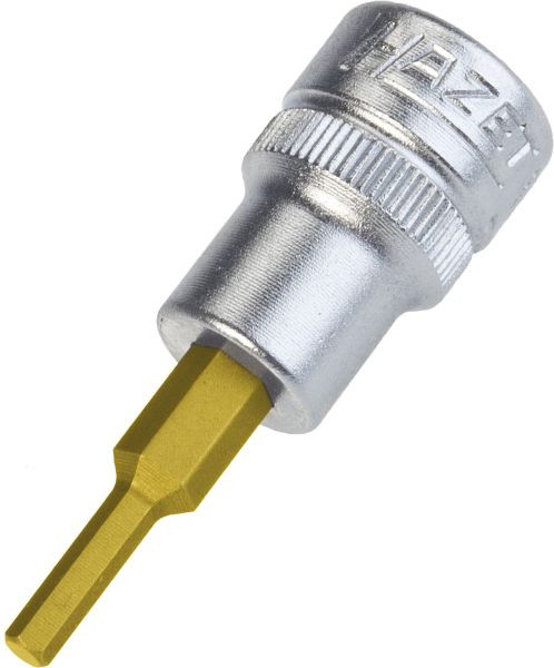 Hazet Schroevendraaier dop, hol vierkant 10 mm (3/8"), zeskant dop profiel, 1/8", 8801A-1/8
