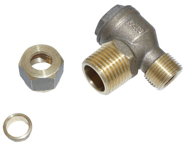 AEROTEC terugslagklep 1/2 inch AG - 10 mm buis - zonder ontlastingsaansluiting, 9048062