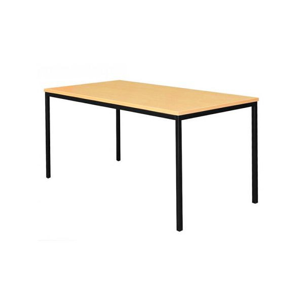 Lüllmann bureau, 750 x 1200 x 800 mm, diep zwart/beuken, 310121