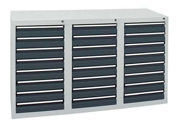 stumpf ladekast serie STS 410, RAL 7035/7016, 24 laden (24x100 mm), 7103171