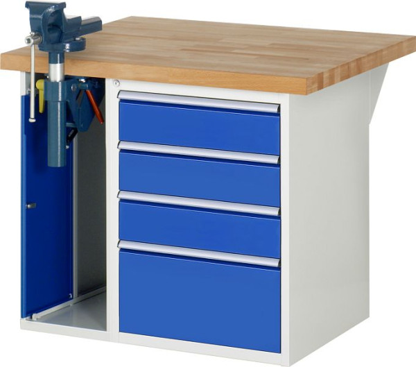RAU werkbank serie 7000 - model 7510-2, B1000 x D900x H840 mm, systeemonderstel B1000 x D850 x H800 mm, 03-7510A2-109B4S.11