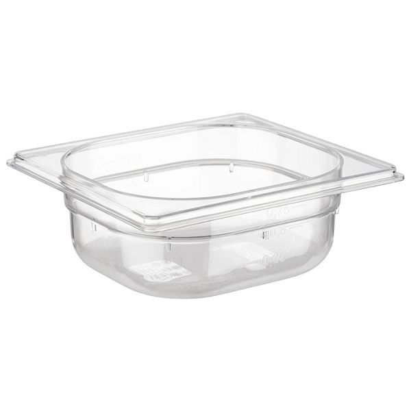 APS GN 1/6 bak, 17,6 x 16,2 cm, diepte: 65 mm, polycarbonaat, 1 liter, 82036