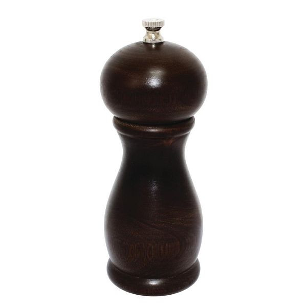 Olympia zout- en pepermolen donker hout 15,3cm, CE333