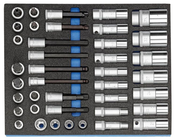 GEDORE controlegereedschap-inzet met dopsleutelassortiment 1/2'', 2016516