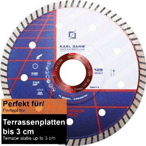 Karl Dahm diamantdoorslijpschijf Terrier-Rood Ø 125 mm, 50273