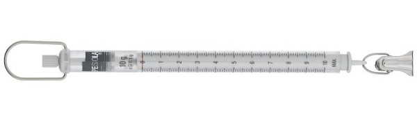 PESOLA veerweegschaal 10g, schaalverdeling 0,1g, Light Line, grijs, met klem, 10010