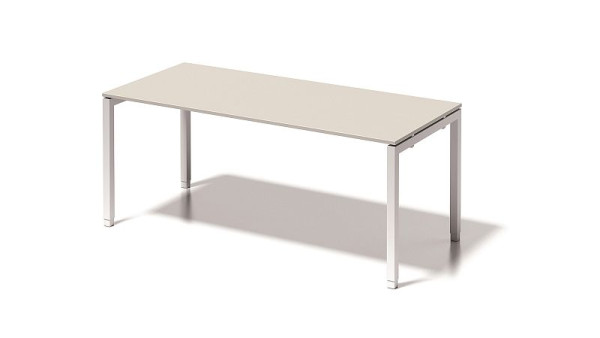 Bisley Cito bureau, 650-850 mm in hoogte verstelbaar U-frame, H 19 x B 1800 x D 800 mm, grijswit/verkeerswit, DUH1808GW396