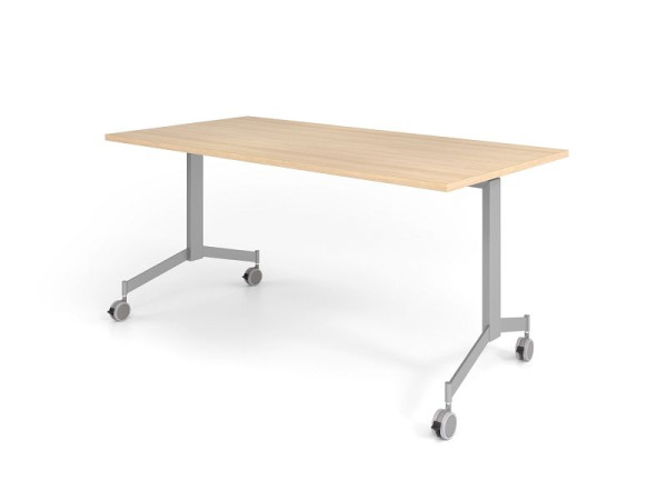 Hammerbacher verrijdbare klaptafel 160x80cm, eiken, tafelblad 90° kantelbaar, VKF16/E/S