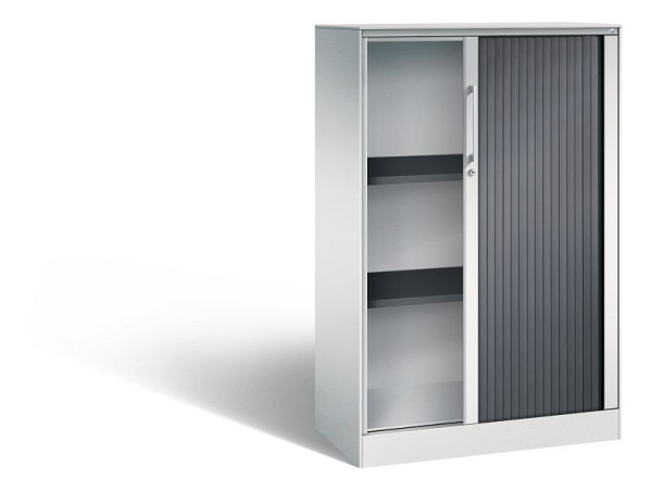 C+P rolluikkast Asisto, H1310xB800xD435mm, kleur: lichtgrijs/zwartgrijs, beugelgreep, 3 niveaus, 143033-000 S10079