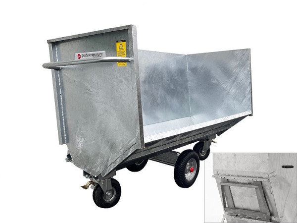 Growi grote capaciteit pen 240 cm breed, 105 cm diep, voor tractoren met voorlader - Weidemann mechanisch, 10016345