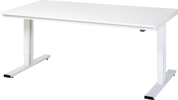 RAU werktafel serie adlatus 300 (elektrisch in hoogte verstelbaar), massief beuken blad, 2000x720-1120x1000 mm, 08-WT-200-100-M