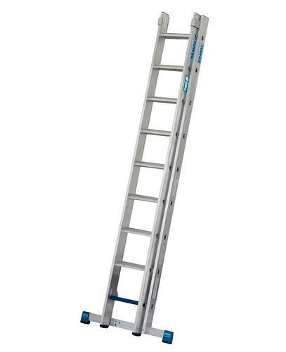 Krause opsteekladder volgens TRBS 2121, aluminium, 2 x 9 sporten/treden, 270894