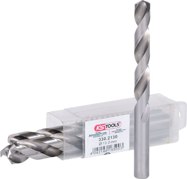 KS Tools HSS-G spiraalboor, 13 mm, 5 stuks, 330.2130