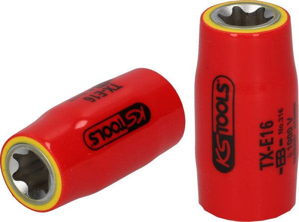 KS Tools Torx E-dopsleutel 1/2" met beschermende isolatie, E12, 117.2355