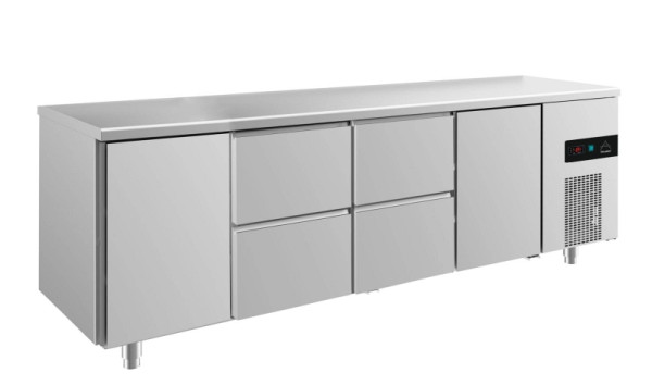 A&S Polarny koeltafel -2 tot +8°C met 2x deuren en 2x twee laden in het midden, 2330 x 700 x 850 mm, KT4TZZT