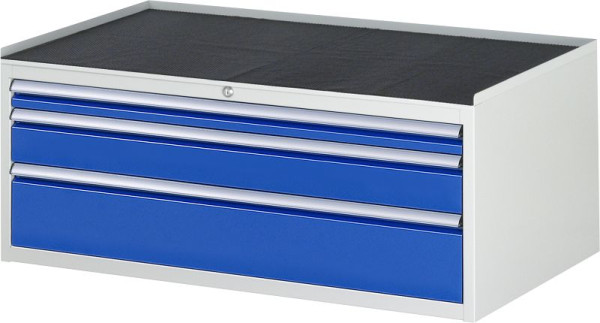 RAU ladekast serie 7000, B1145xD650xH465mm, laden: 1xH60, 1xH120, 1xH180mm met individuele uittrekbeveiliging, metalen steun, 03-XXL2.1A-MT.11