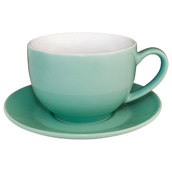 Olympia Cafe cappuccino kopjes aqua 34cl, pak van 12, GL461