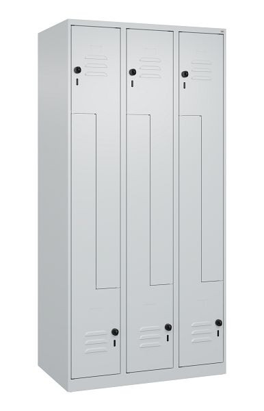 C+P Z-Spind Classic PLUS, 6 Abteile, 1850x900x500mm, 7035/7035, Drehriegel, 080003-306 S10027