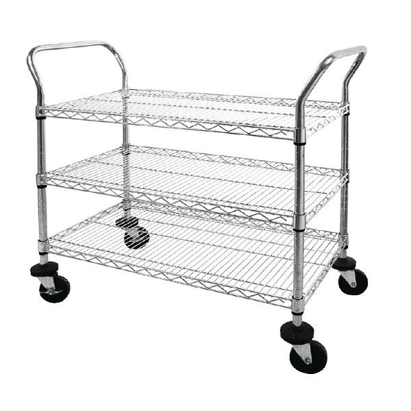 Vogue Chrome Draadtrolley 3 Tier CC432