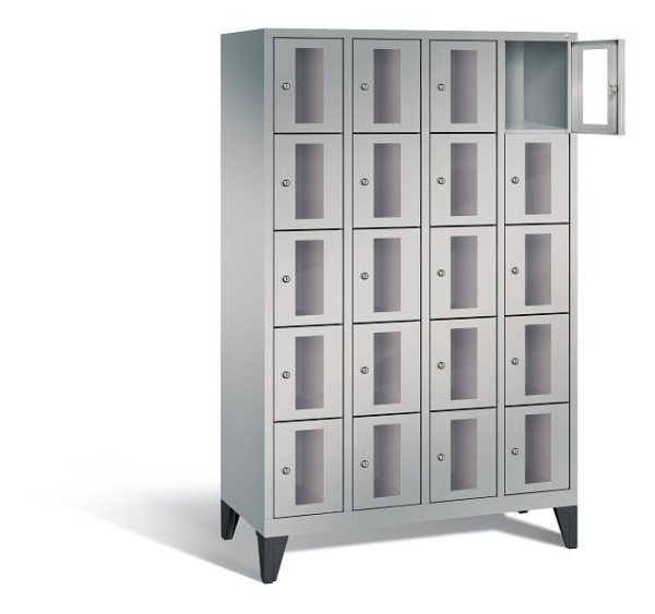 C+P lockerkast Classic, H1850xB1190xD500mm, kleur: wit aluminium, 8010A405 S10011